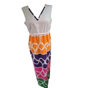 Vintage Hawaiian Maxi Dress